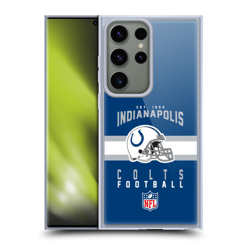 NFL Indianapolis Colts Graphics Helmet Typography Soft Gel Case for Samsung Galaxy S23 Ultra 5G