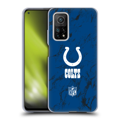 NFL Indianapolis Colts Graphics Coloured Marble Soft Gel Case for Xiaomi Mi 10T 5G