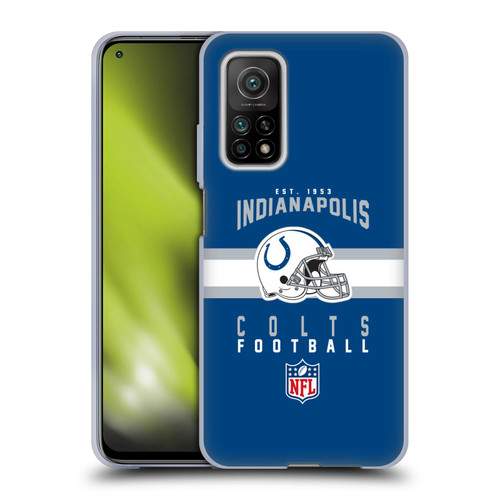 NFL Indianapolis Colts Graphics Helmet Typography Soft Gel Case for Xiaomi Mi 10T 5G