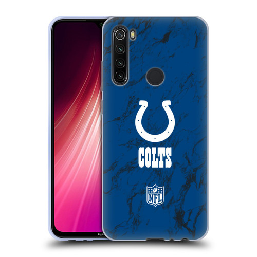 NFL Indianapolis Colts Graphics Coloured Marble Soft Gel Case for Xiaomi Redmi Note 8T
