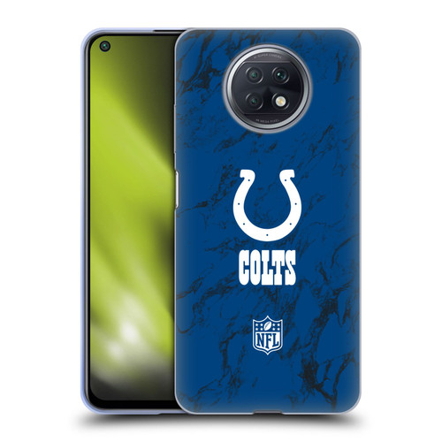 NFL Indianapolis Colts Graphics Coloured Marble Soft Gel Case for Xiaomi Redmi Note 9T 5G
