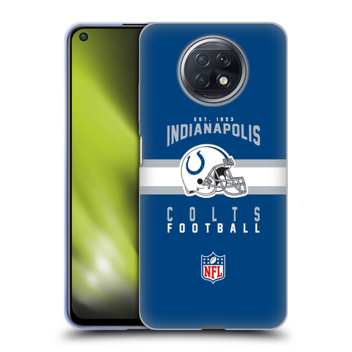 NFL Indianapolis Colts Graphics Helmet Typography Soft Gel Case for Xiaomi Redmi Note 9T 5G