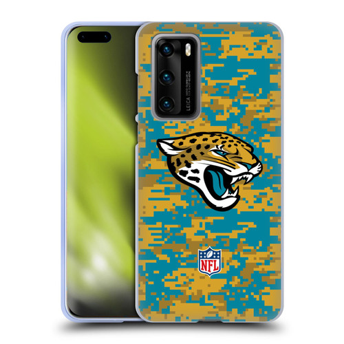 NFL Jacksonville Jaguars Graphics Digital Camouflage Soft Gel Case for Huawei P40 5G