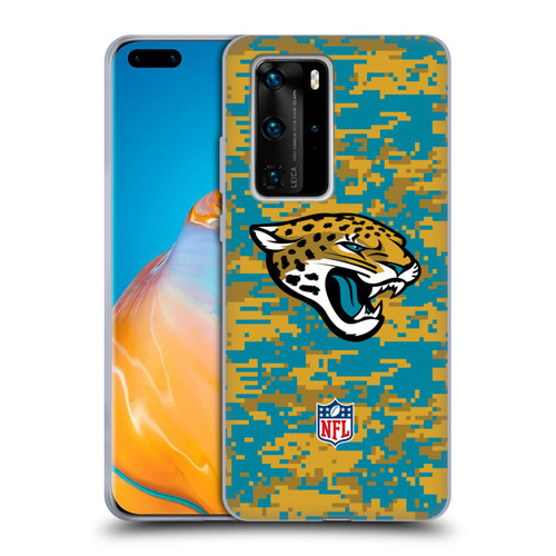 NFL Jacksonville Jaguars Graphics Digital Camouflage Soft Gel Case for Huawei P40 Pro / P40 Pro Plus 5G