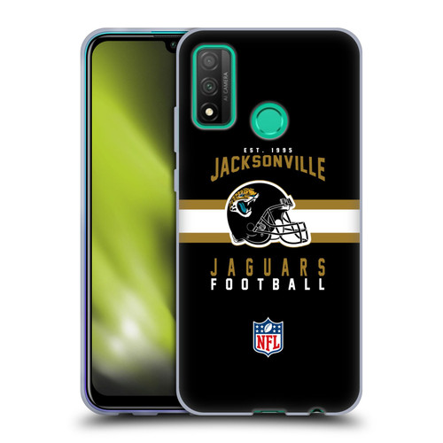 NFL Jacksonville Jaguars Graphics Helmet Typography Soft Gel Case for Huawei P Smart (2020)
