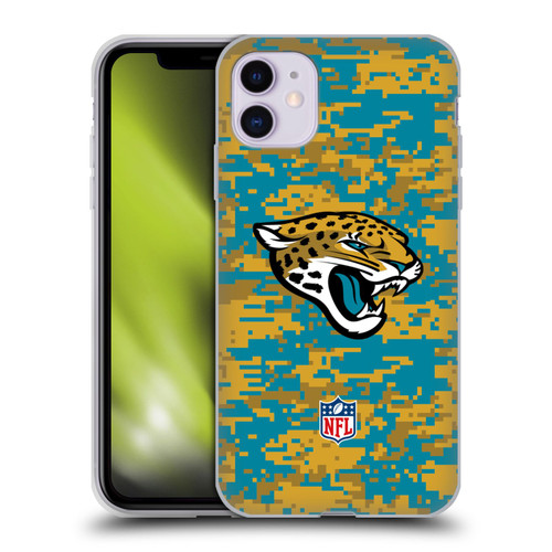 NFL Jacksonville Jaguars Graphics Digital Camouflage Soft Gel Case for Apple iPhone 11