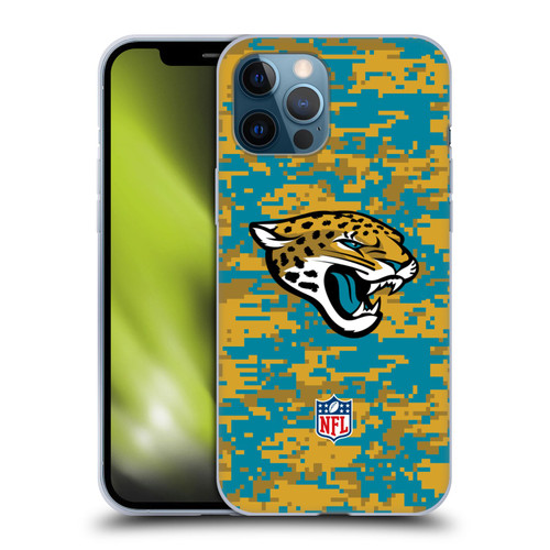 NFL Jacksonville Jaguars Graphics Digital Camouflage Soft Gel Case for Apple iPhone 12 Pro Max