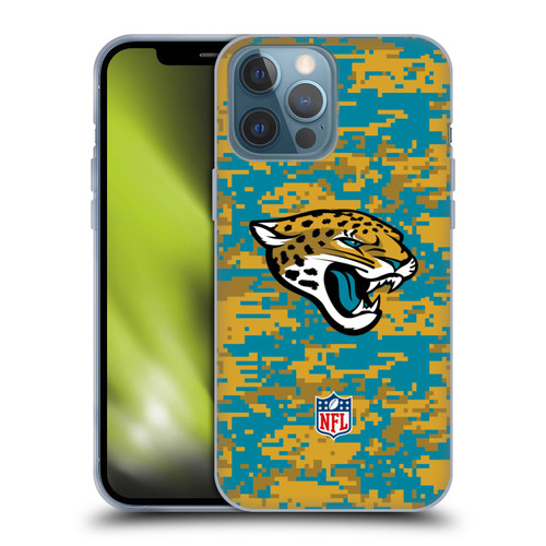 NFL Jacksonville Jaguars Graphics Digital Camouflage Soft Gel Case for Apple iPhone 13 Pro Max