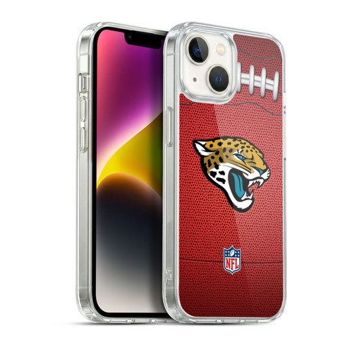 NFL Jacksonville Jaguars Graphics Football Soft Gel Case for Apple iPhone 14