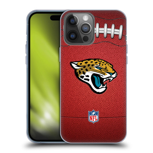 NFL Jacksonville Jaguars Graphics Football Soft Gel Case for Apple iPhone 14 Pro Max