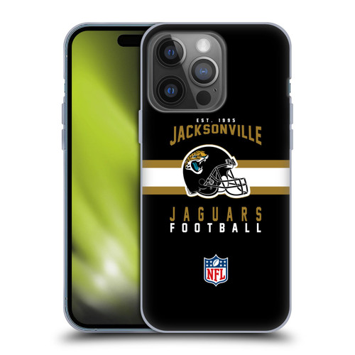 NFL Jacksonville Jaguars Graphics Helmet Typography Soft Gel Case for Apple iPhone 14 Pro
