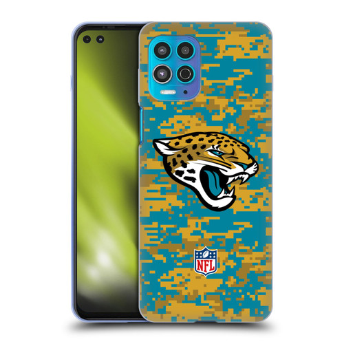 NFL Jacksonville Jaguars Graphics Digital Camouflage Soft Gel Case for Motorola Moto G100