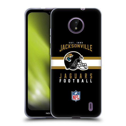 NFL Jacksonville Jaguars Graphics Helmet Typography Soft Gel Case for Nokia C10 / C20