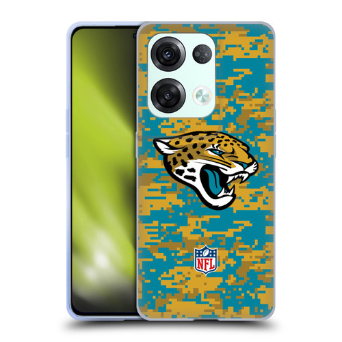 NFL Jacksonville Jaguars Graphics Digital Camouflage Soft Gel Case for OPPO Reno8 Pro