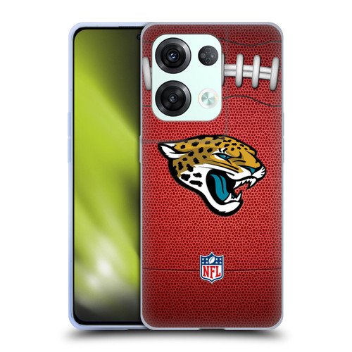 NFL Jacksonville Jaguars Graphics Football Soft Gel Case for OPPO Reno8 Pro