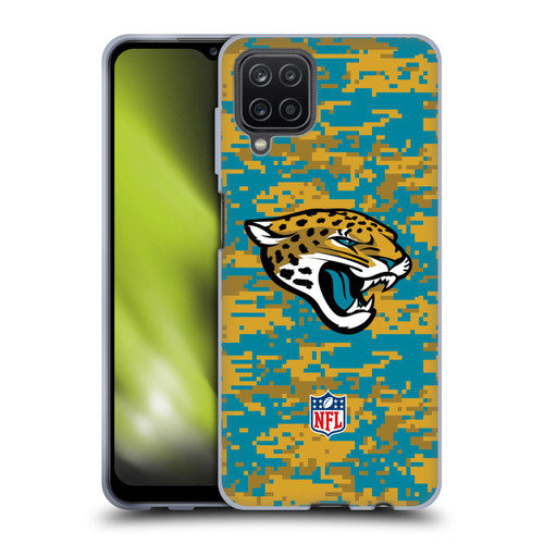 NFL Jacksonville Jaguars Graphics Digital Camouflage Soft Gel Case for Samsung Galaxy A12 (2020)