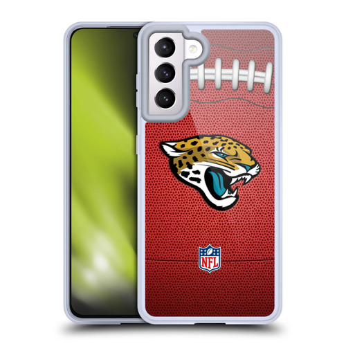 NFL Jacksonville Jaguars Graphics Football Soft Gel Case for Samsung Galaxy S21 5G