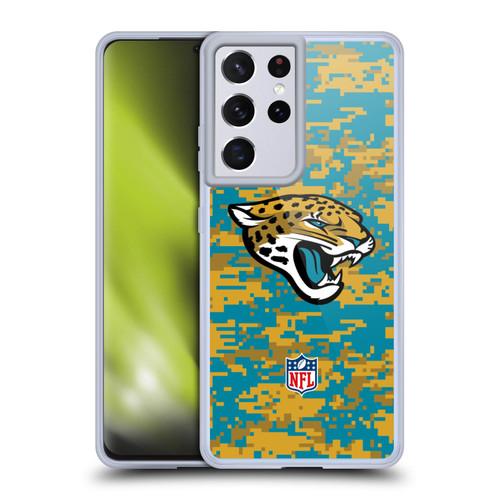 NFL Jacksonville Jaguars Graphics Digital Camouflage Soft Gel Case for Samsung Galaxy S21 Ultra 5G