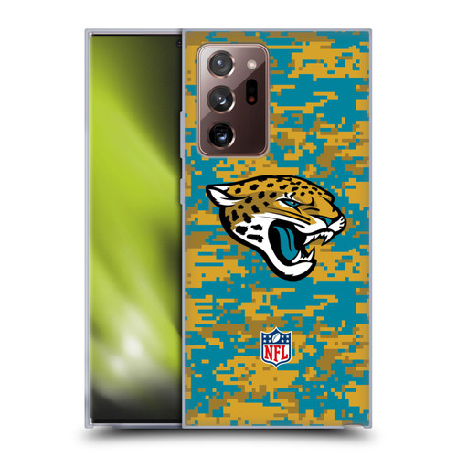 NFL Jacksonville Jaguars Graphics Digital Camouflage Soft Gel Case for Samsung Galaxy Note20 Ultra / 5G