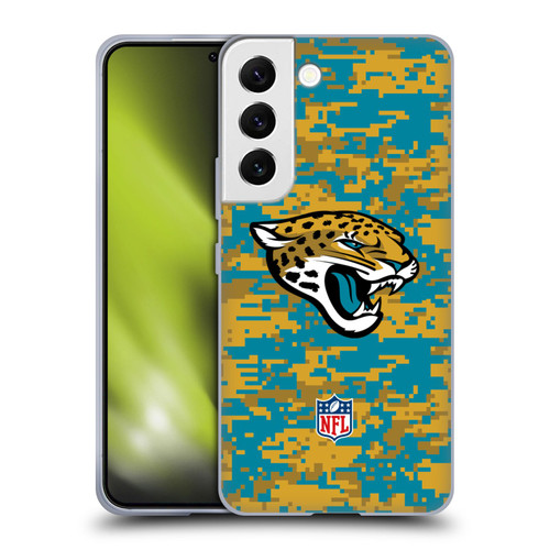 NFL Jacksonville Jaguars Graphics Digital Camouflage Soft Gel Case for Samsung Galaxy S22 5G