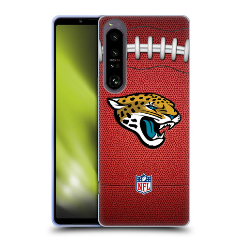 NFL Jacksonville Jaguars Graphics Football Soft Gel Case for Sony Xperia 1 IV