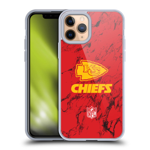 NFL Kansas City Chiefs Graphics Coloured Marble Soft Gel Case for Apple iPhone 11 Pro NFL Kansas City Chiefs Graphics Coloured Marble Soft Gel Case for Apple iPhone 11 Pro