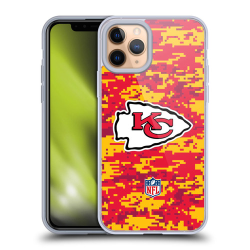 NFL Kansas City Chiefs Graphics Digital Camouflage Soft Gel Case for Apple iPhone 11 Pro