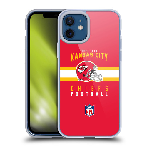NFL Kansas City Chiefs Graphics Helmet Typography Soft Gel Case for Apple iPhone 12 / iPhone 12 Pro