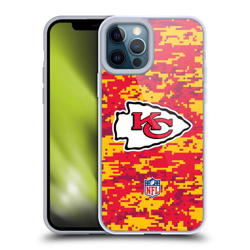 NFL Kansas City Chiefs Graphics Digital Camouflage Soft Gel Case for Apple iPhone 12 Pro Max