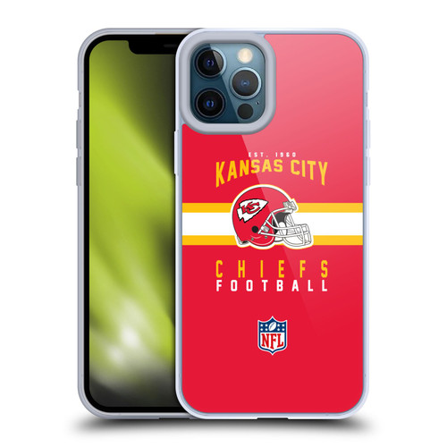 NFL Kansas City Chiefs Graphics Helmet Typography Soft Gel Case for Apple iPhone 12 Pro Max