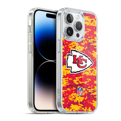 NFL Kansas City Chiefs Graphics Digital Camouflage Soft Gel Case for Apple iPhone 13 Pro