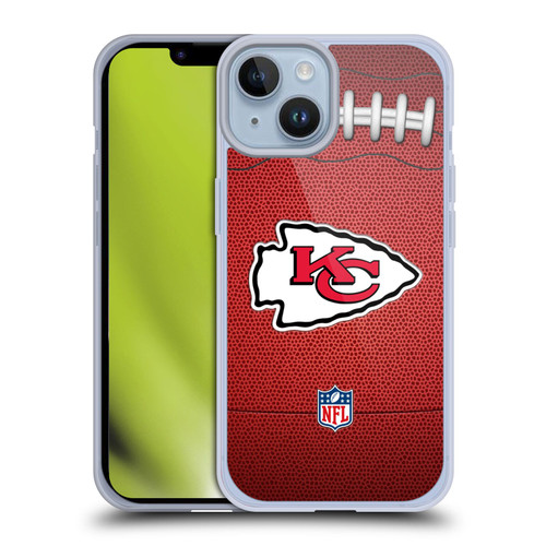 NFL Kansas City Chiefs Graphics Football Soft Gel Case for Apple iPhone 14