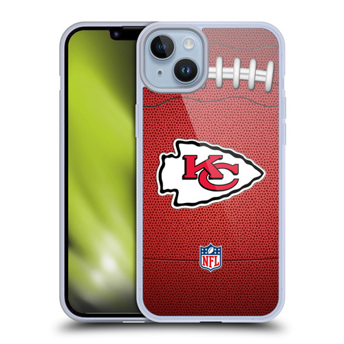 NFL Kansas City Chiefs Graphics Football Soft Gel Case for Apple iPhone 14 Plus