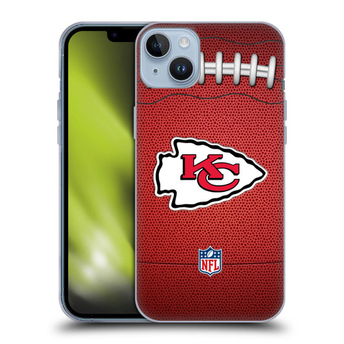 NFL Kansas City Chiefs Graphics Football Soft Gel Case for Apple iPhone 14 Plus
