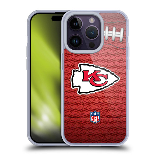 NFL Kansas City Chiefs Graphics Football Soft Gel Case for Apple iPhone 14 Pro