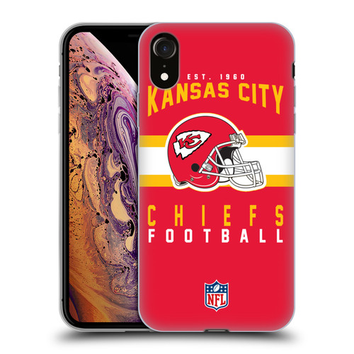 NFL Kansas City Chiefs Graphics Helmet Typography Soft Gel Case for Apple iPhone XR NFL Kansas City Chiefs Graphics Helmet Typography Soft Gel Case for Apple iPhone XR