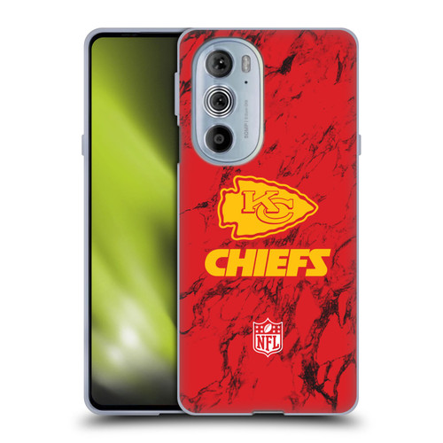 NFL Kansas City Chiefs Graphics Coloured Marble Soft Gel Case for Motorola Edge X30