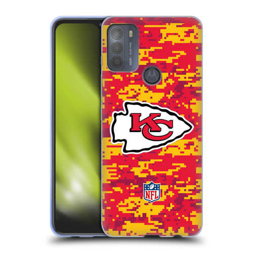 NFL Kansas City Chiefs Graphics Digital Camouflage Soft Gel Case for Motorola Moto G50