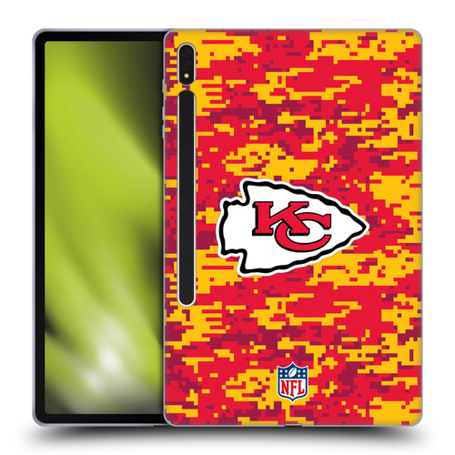 NFL Kansas City Chiefs Graphics Digital Camouflage Soft Gel Case for Samsung Galaxy Tab S8 Plus