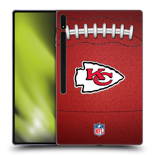 NFL Kansas City Chiefs Graphics Football Soft Gel Case for Samsung Galaxy Tab S8 Ultra