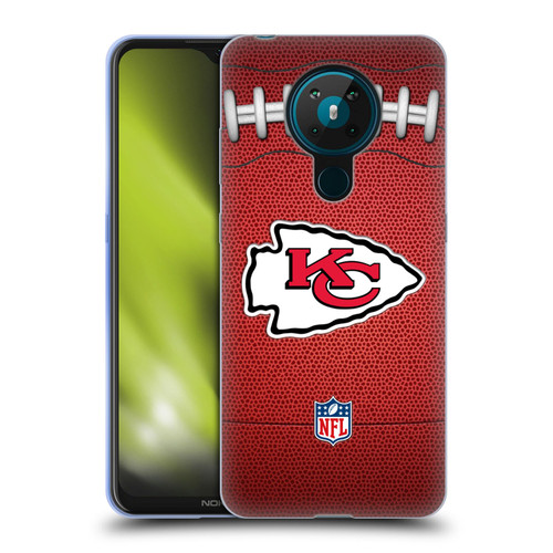 NFL Kansas City Chiefs Graphics Football Soft Gel Case for Nokia 5.3
