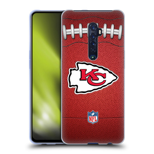 NFL Kansas City Chiefs Graphics Football Soft Gel Case for OPPO Reno 2