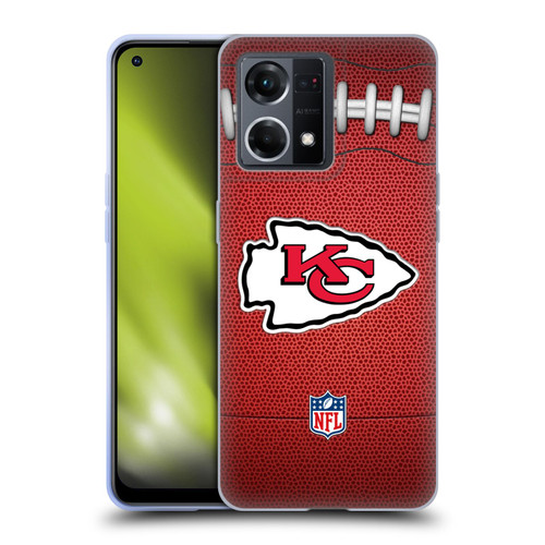 NFL Kansas City Chiefs Graphics Football Soft Gel Case for OPPO Reno8 4G