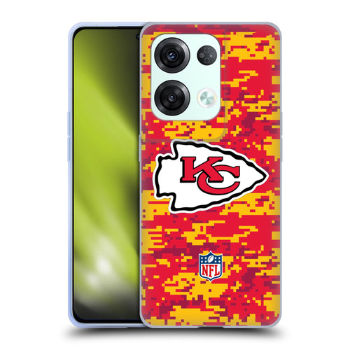 NFL Kansas City Chiefs Graphics Digital Camouflage Soft Gel Case for OPPO Reno8 Pro
