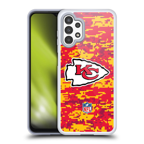 NFL Kansas City Chiefs Graphics Digital Camouflage Soft Gel Case for Samsung Galaxy A13 (2022)