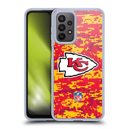 NFL Kansas City Chiefs Graphics Digital Camouflage Soft Gel Case for Samsung Galaxy A23 / 5G (2022)
