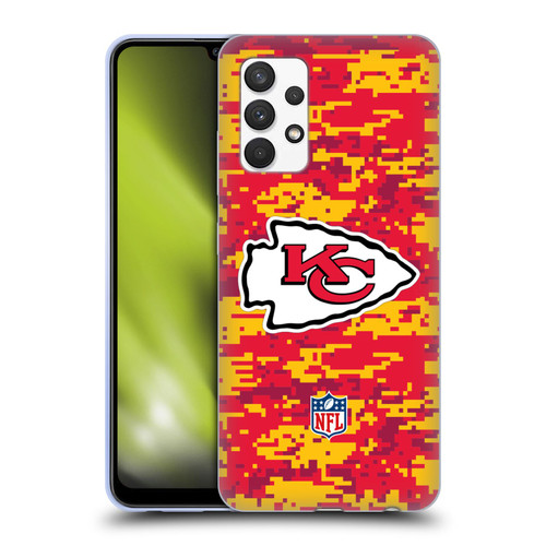 NFL Kansas City Chiefs Graphics Digital Camouflage Soft Gel Case for Samsung Galaxy A32 (2021)