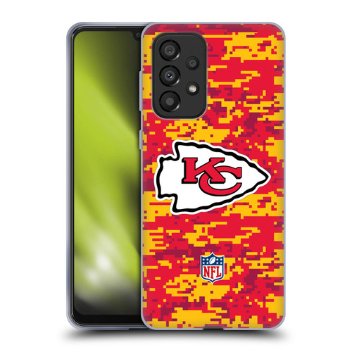 NFL Kansas City Chiefs Graphics Digital Camouflage Soft Gel Case for Samsung Galaxy A33 5G (2022)