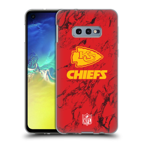 NFL Kansas City Chiefs Graphics Coloured Marble Soft Gel Case for Samsung Galaxy S10e