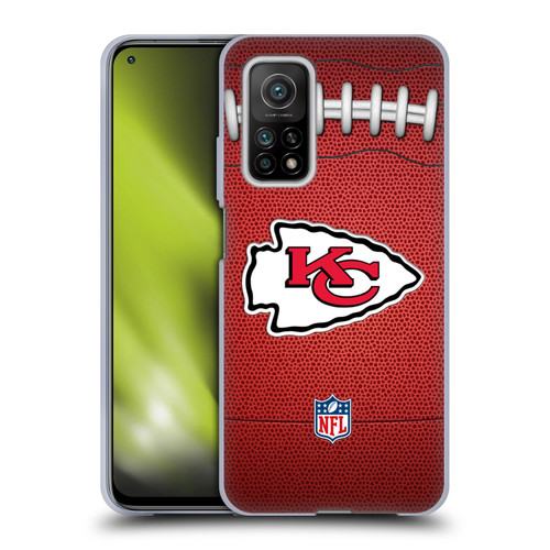 NFL Kansas City Chiefs Graphics Football Soft Gel Case for Xiaomi Mi 10T 5G